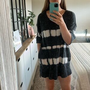 We The Free Canyon Tie Dye Thermal Tunic Dress